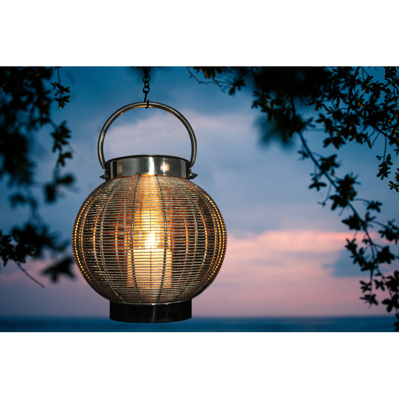 Polished Stainless Steel Gel Fuel Fire Pit Lantern