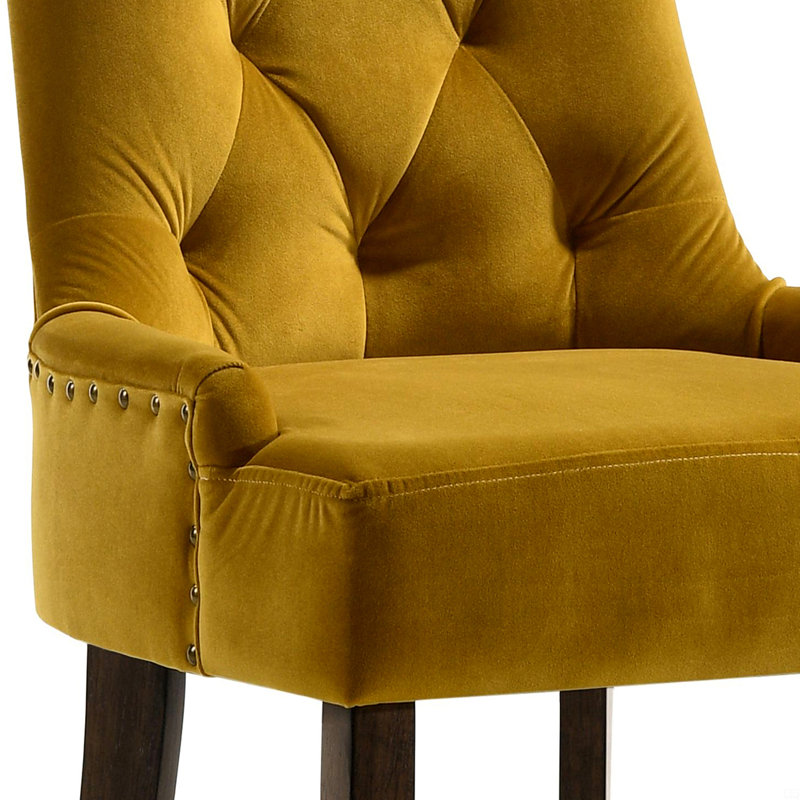 Ensemble de 2 chaises capitonnées à dossier