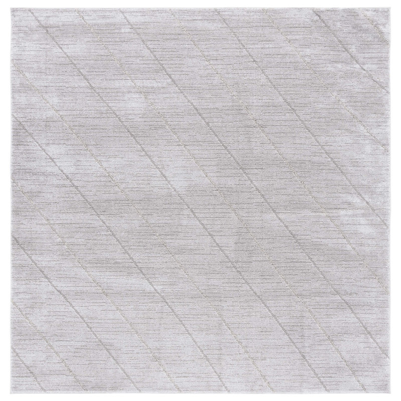 Allarna Performance Abstract Rug, Square 6'7"