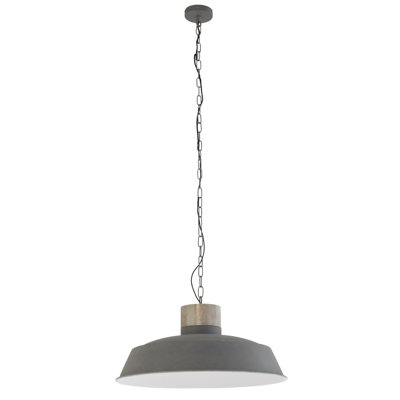 Lemus 1 - Light Grey Dome Pendant