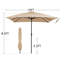 Parasol de marché rectangulaire 120 po x 96 po Berlena-1030825640