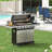 Stainless Propane Gas Grill With Side Burner