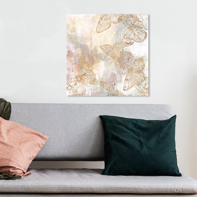 Animals Butterfly Garden Insects  Graphic Art on Canvas