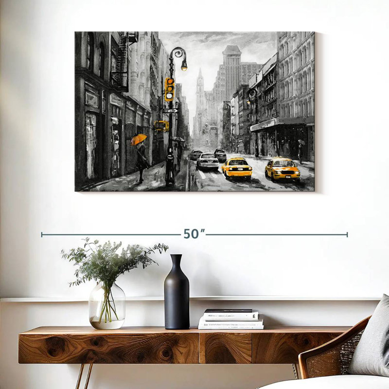 Sirci NYC - jaune pop, H 26 po x l 39 po
