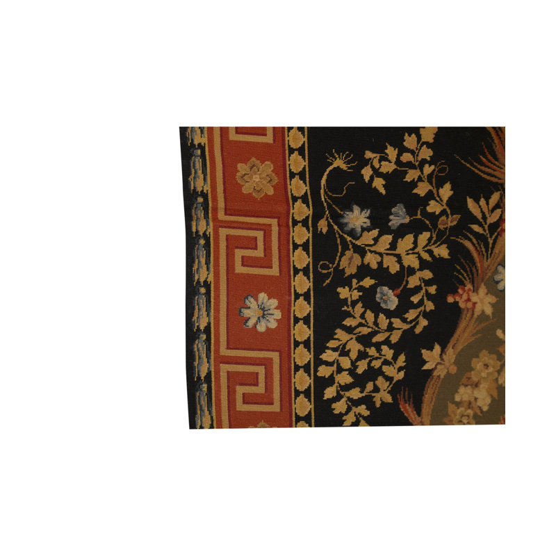 Hand-Knotted High-Quality Red/Beige/Black Area Rug
