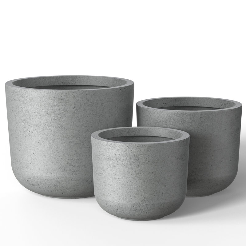 Jacolies Handmade Pot Planter, Gray