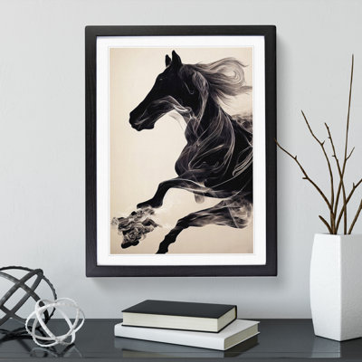 XV1022-2649X Magnificent Horse Art No.3 Abstract - Single Picture Frame Print