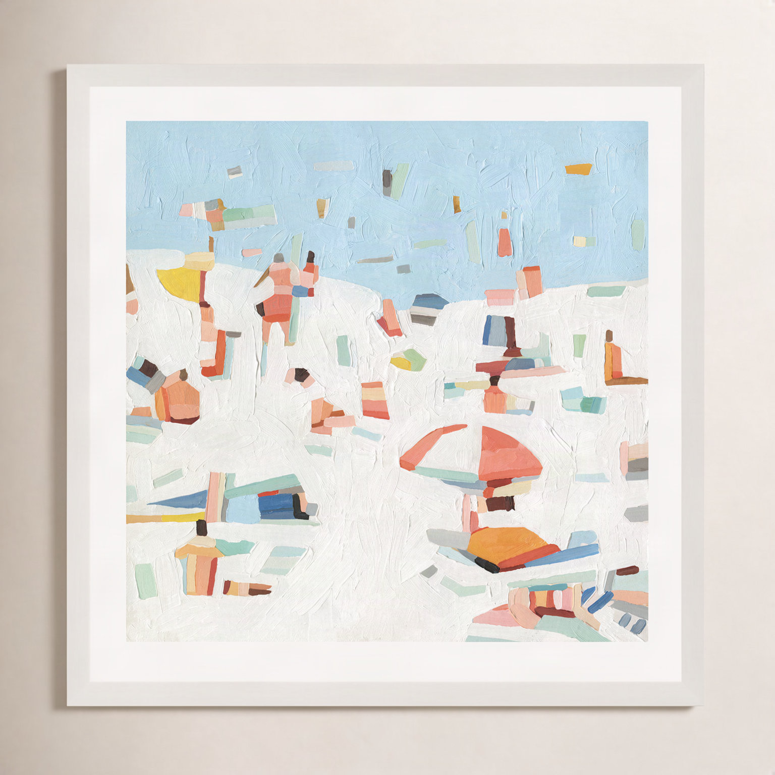 Summer Confetti III Painting by Emma Scarvey, 30"H x 30"W, White