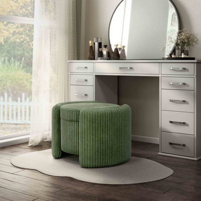 Buckler Round Storage Ottoman