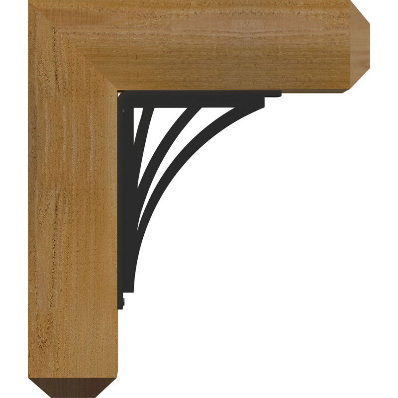 Support de fixation simple 4 po Nevio, H 18 po x P 15 1/2 po, Cèdre rouge de l'Ouest l 3 1/2 po x T 4 po (lisse