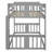 Twin Size Solid Wood Low Bunk Bed-1368673453