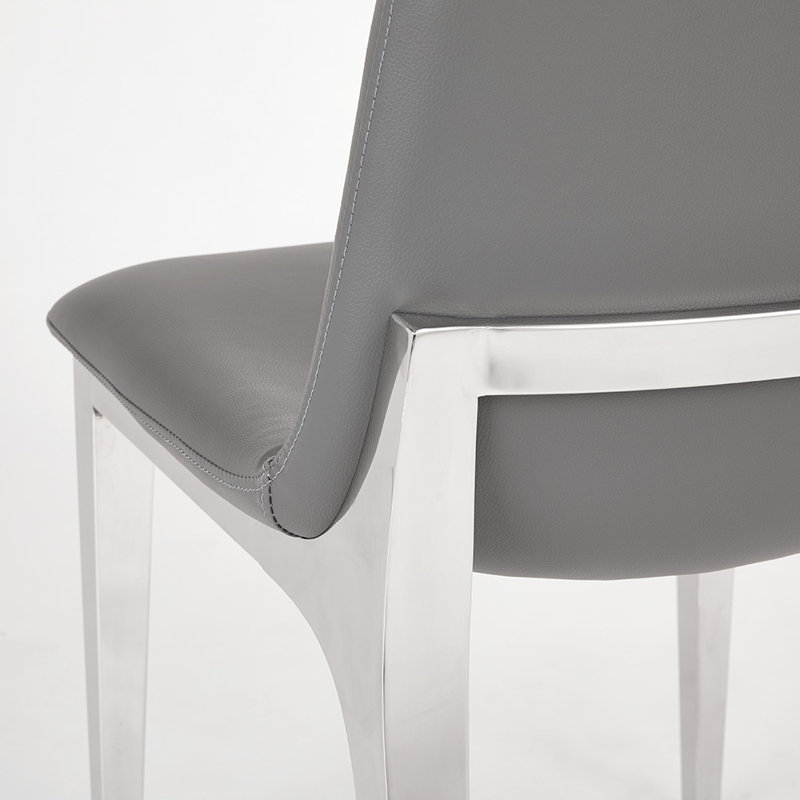 Chaise d'appoint rembourrée Katsikis, Gris