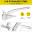 11LB Delta Style Boat Anchor – 316 Stainless Steel, Marine Grade, Fixed Eye for Yacht & Small Boat