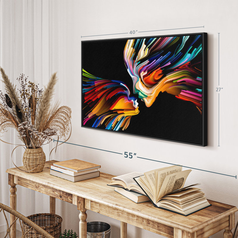 " Love Abstract Canvas Print ", 27" H x 40" W