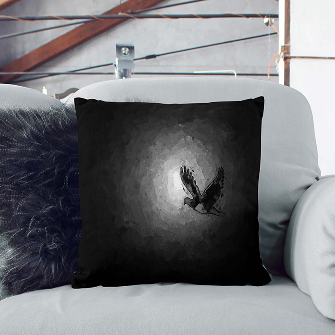 Flying Dove Bird Cushion with Filling