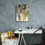 «Epic Graffiti» «Gilt Reflections 2» par Chariklia Zarris, art mural sur toile, 12 po x 16 po