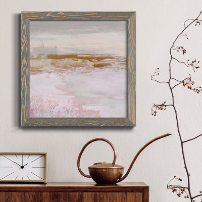Toile encadrée Magenta Skyline I-Premium - prête à être accrochée