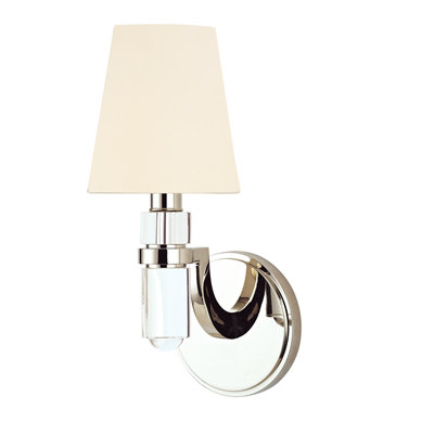 Dayton 1 - Light Candle Wall Light, Aged Brass, White