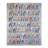 One-of-a-Kind Rectangle 8'2" X 9'9" New Age Area Rug in Beige