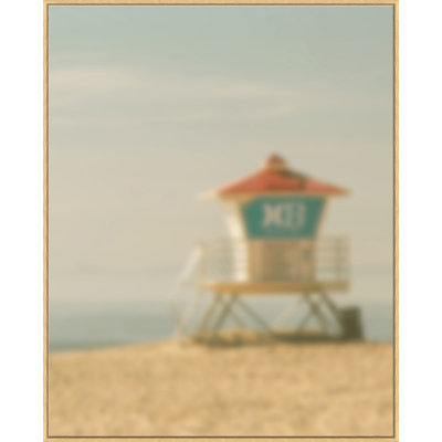 «Lifeguard Shack», photographie sur toile encadrée