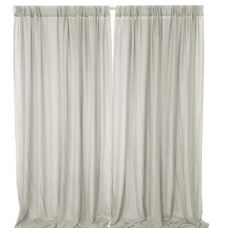 Rideaux de mariage mauve, gris