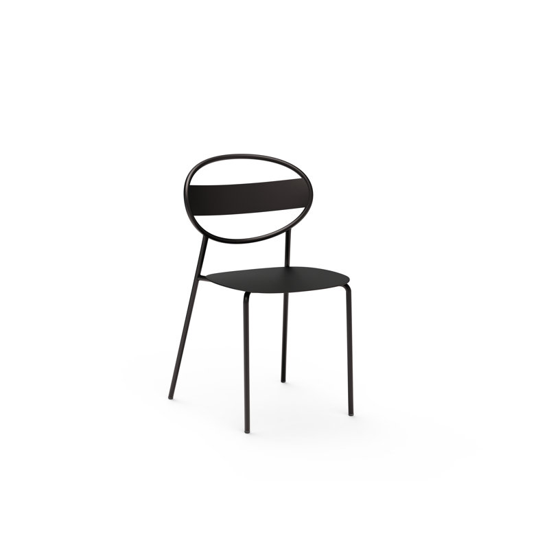 Chaise unique intérieur / extérieur, Noir