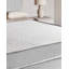 Upholstered Fabric Bed with Mattress-1814271312-1814271315