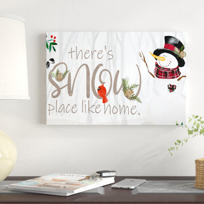 « Folk Snowman Forest collection D » par Jennifer Paxton Parker-impression d’art graphique sur toile tendue