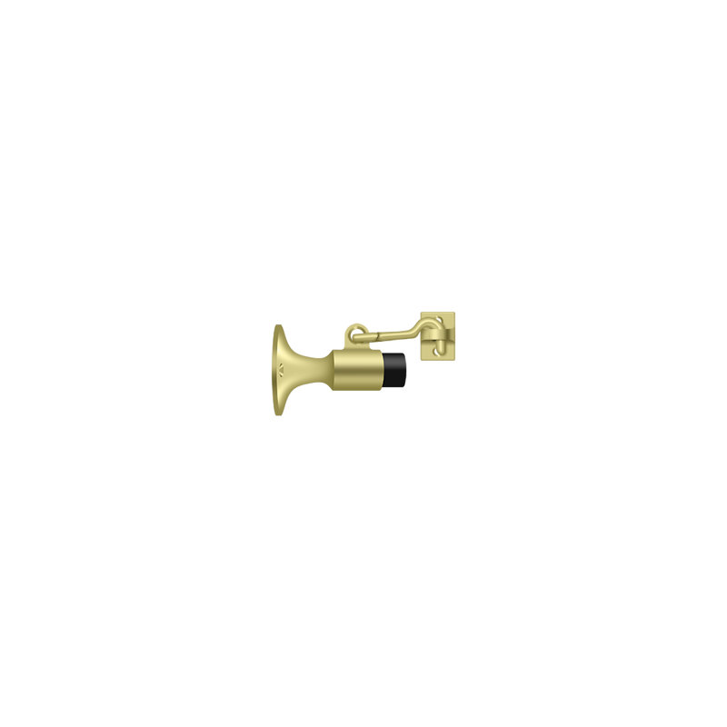 Door Stop, Polished Brass
