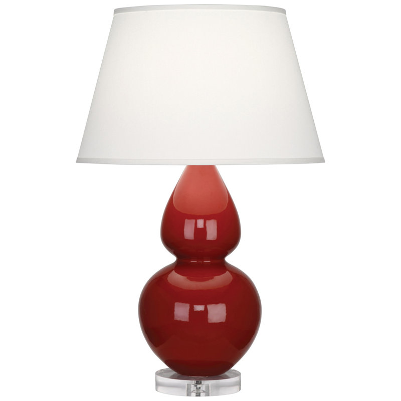 Lampe de table double gourde, Large, Pumpkin, Lucite