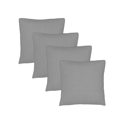 Set of 4 Sunbrella Throw Pillows, 16x16 Inch Square Outdoor Throw Pillows Inserts with Covers