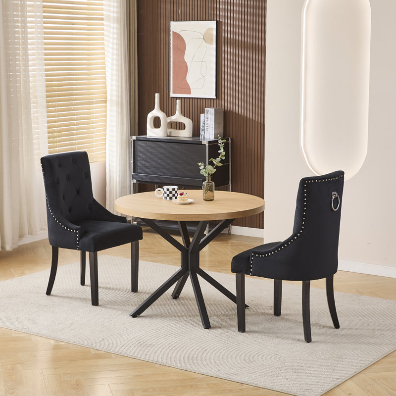 Dining Set, Black Ring Back Chairs#2