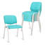 5 chaises de salle d'attente, chaises de salle de conférence empilables-100670025-100670026