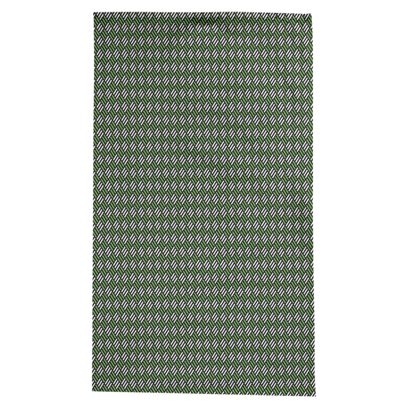 Nappe à carreaux à rayures Leffel, Noir / vert