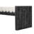 62.8" Chenille Upholstered Bench with Rolled Cushions