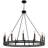 Madalyn 12 - Light Candle Style Wagon Wheel Chandelier-182085168