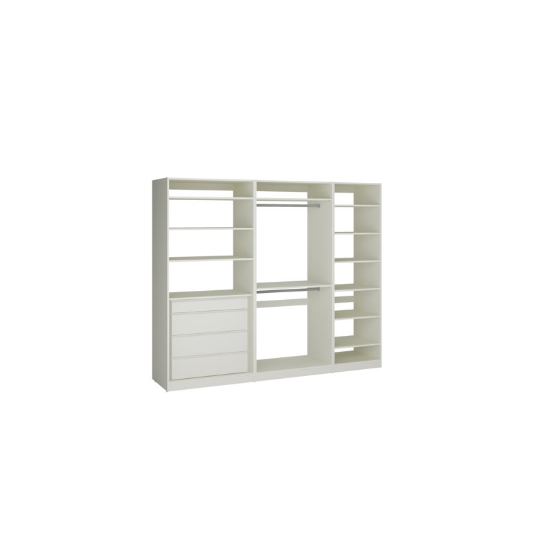 Closet System Reach-In Sets 36/36/24 Inches, White
