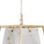 Stacey 4 - Light Unique / Statement Geometric Chandelier with Alabaster Accents-46491909