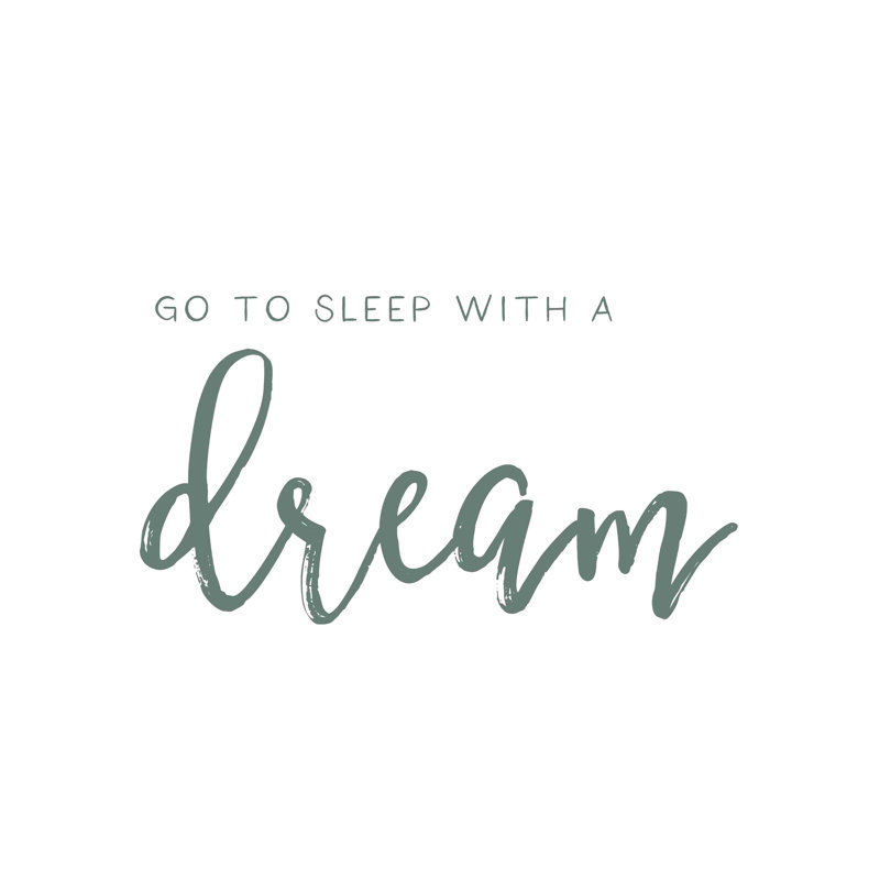 Sleep with Dream - peinture sur toile tendue, H 12 po x l 12 po