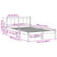 87-8 Bed Frame with Headboard Solid Pine wood-114769789-121604722
