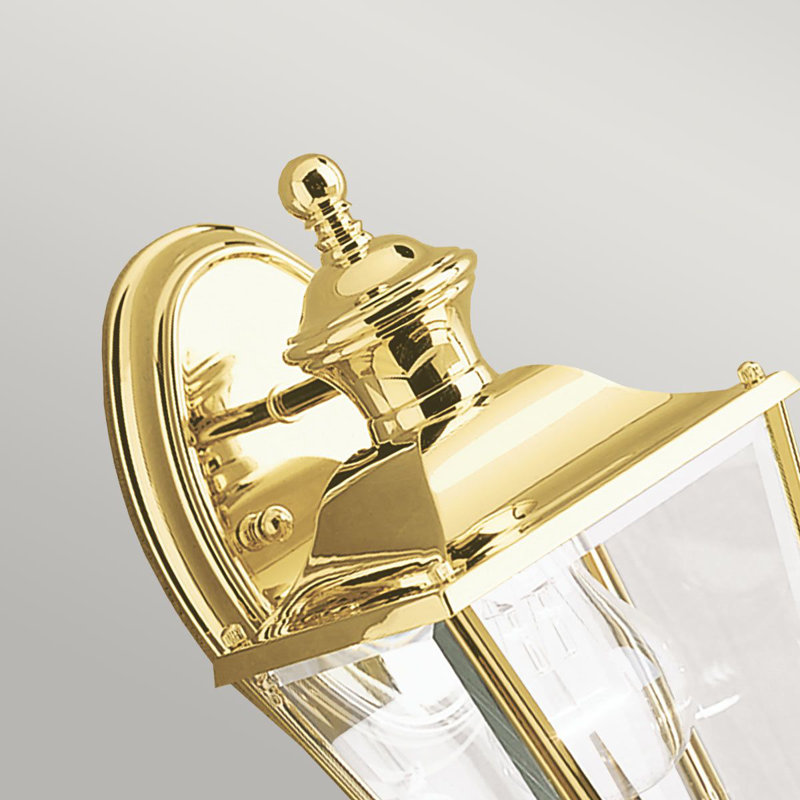 Waterville Polished Brass Outdoor Wall Lantern