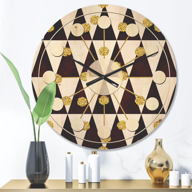 Solid Wood Wall Clock, Medium