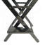 Chaise de réalisateur Casual Home, structure noire / toile noire, convient aux adultes, style pliable, 2 pièces / ensemble Populus-266976348