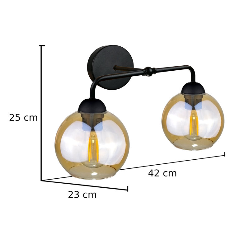 Armed Sconce, Black