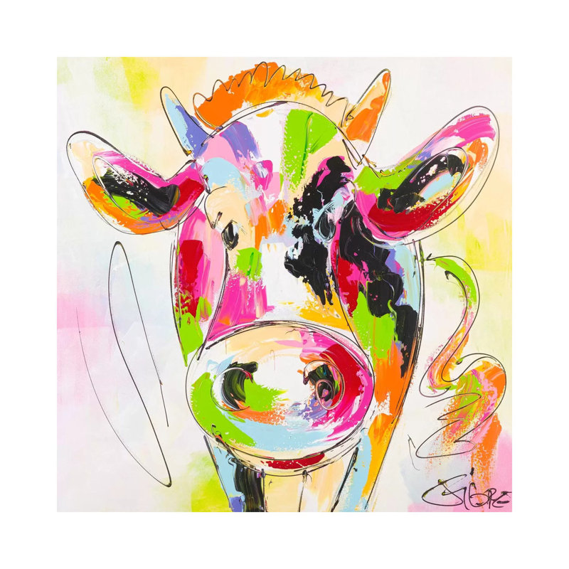 It's Me Muh 1 Piece Wrapped Canvas Painting, 30.48 cm H x 30.48 cm W