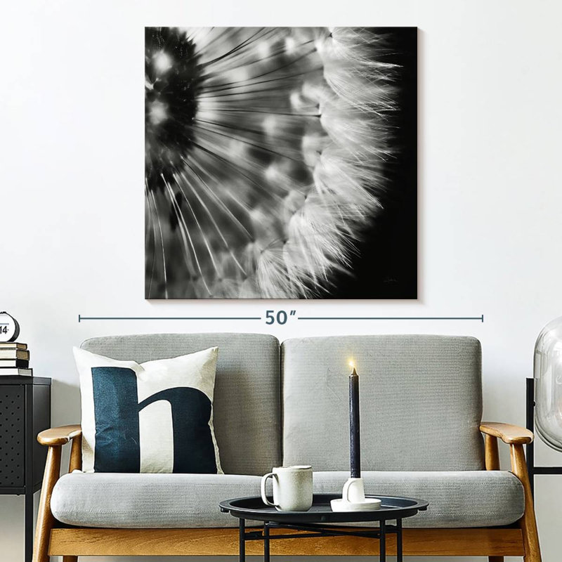 Harnek Dandelion On Black III, 33" H x 33" W