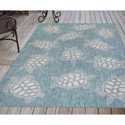 Tapis intérieur / extérieur tissé à la machine Saldanha