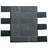 Athena Black 15" X 12" Glass Mosaic Wall Tile-63332420