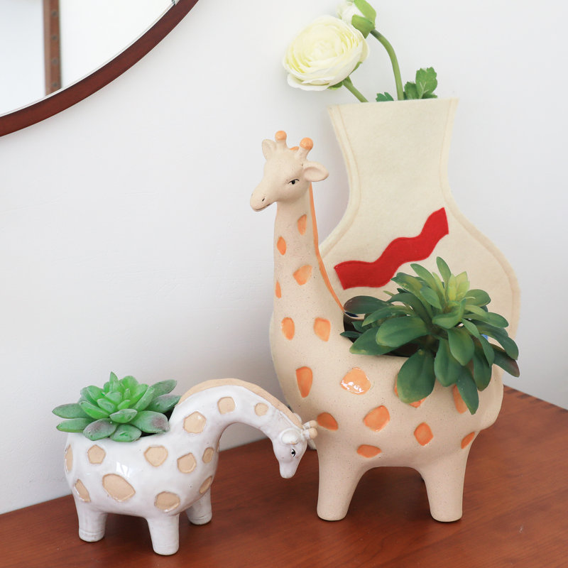 Ensemble de pots à fleurs 2 pièces Rolen Giraffe