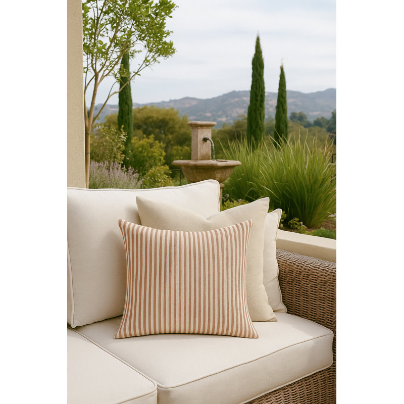 Outdoor Living Throw Pillow, Orange, Square 24"